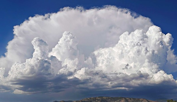 Anvil shaped cumulus panorama edit